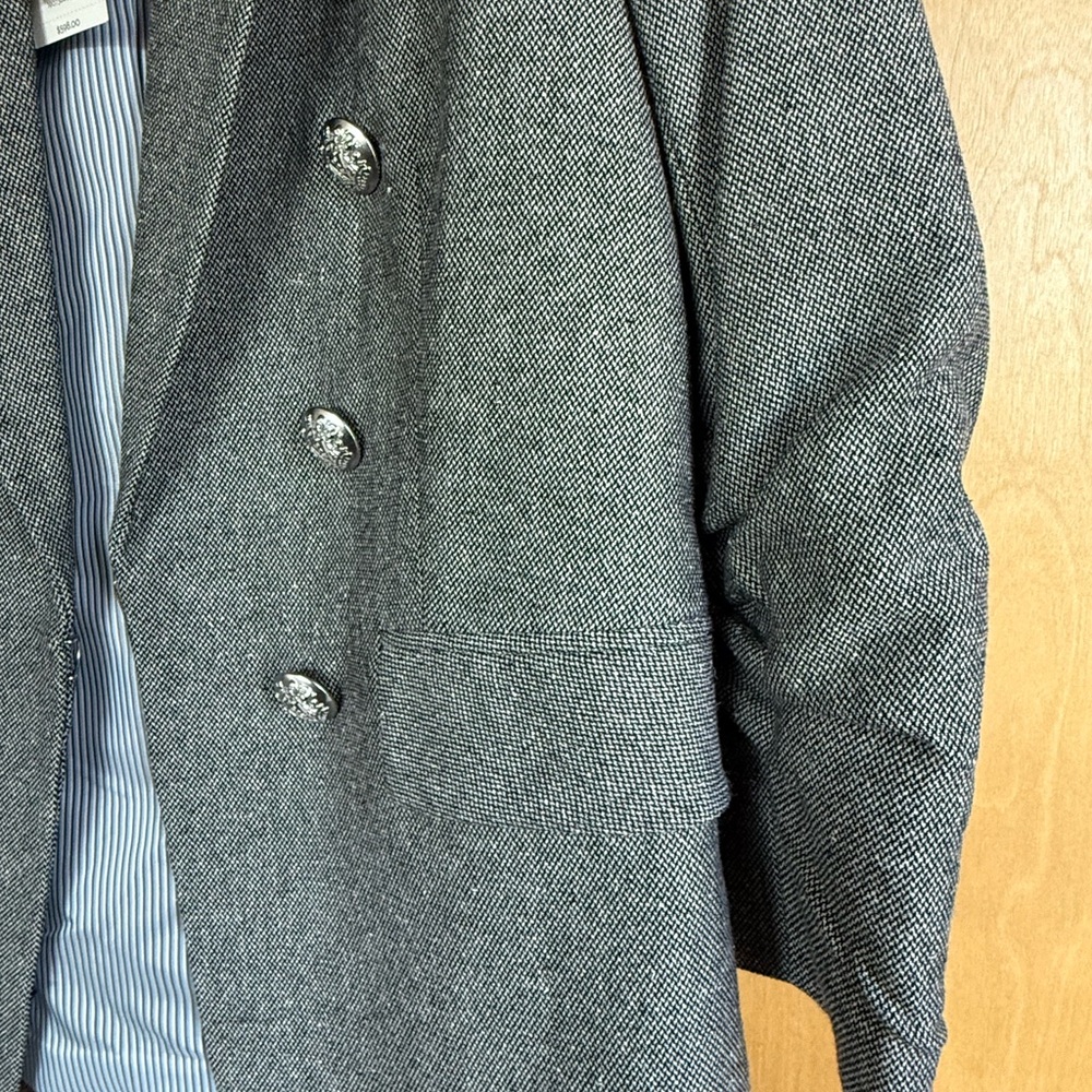NWT Veronica Beard Beacon Gray Mélange Dickey Jacket Size 6 - Picture 7 of 12